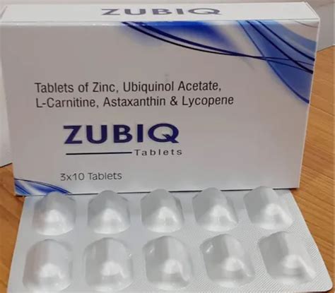 Zubiq(Ubiquinol Tablets) at Rs 570/stripe